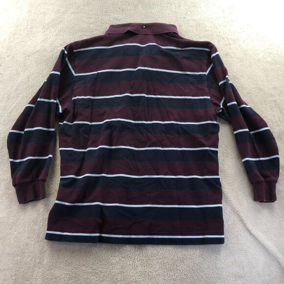 3 Nautica Mens Rugby Polo Shirt Medium Lot Of Three Striped Long-Sleeve Casual - Picture 10 of 16